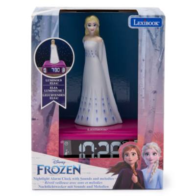 Lexibook Elsa Nightlight Alarm Clock with Sound, Frozen 2