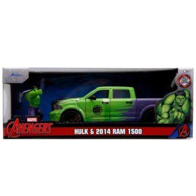 Jada Toys Hulk Figure with 2014 RAM 1500 1:24 Scale Die Cast Vehicle