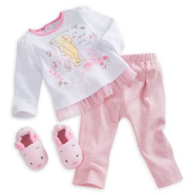 Piglet Layette Pyjamas and Slippers Baby Set