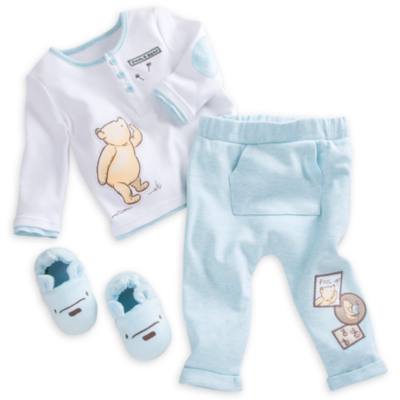 Winnie the Pooh Layette Pyjamas and Slippers Baby Set