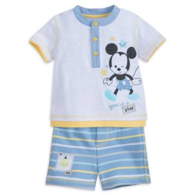 Micky Maus - Set mit Oberteil und Shorts f&uuml;r Babys