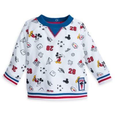 Disney Store Mickey Mouse Baby Long-Sleeved Top and Bottoms Set