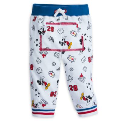 Disney Store Mickey Mouse Baby Long-Sleeved Top and Bottoms Set