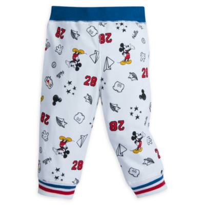 Disney Store Mickey Mouse Baby Long-Sleeved Top and Bottoms Set