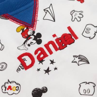 Disney Store Mickey Mouse Baby Long-Sleeved Top and Bottoms Set