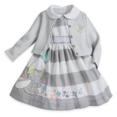 Dumbo - Set mit Partykleid, Strickjacke und H&ouml;schen f&uuml;r Babys