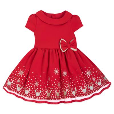 Disney Store Minnie Mouse Holiday Cheer Baby Dress and Bloomers Set