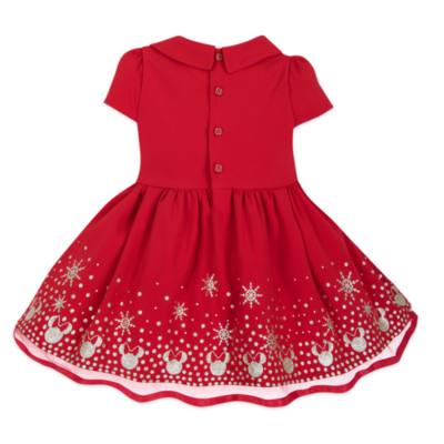 Disney Store Minnie Mouse Holiday Cheer Baby Dress and Bloomers Set