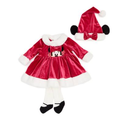 Conjunto Vestido Y Leotardos Para Bebe Minnie Mouse Holiday Cheer Disney Store Shopdisney