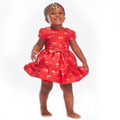 Minnie Mouse Holiday Cheer Baby Dress and Bloomers Set