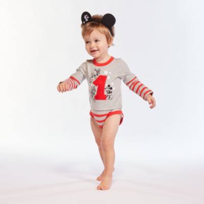 Disney Store Mickey and Friends My First Birthday Baby Body Suit