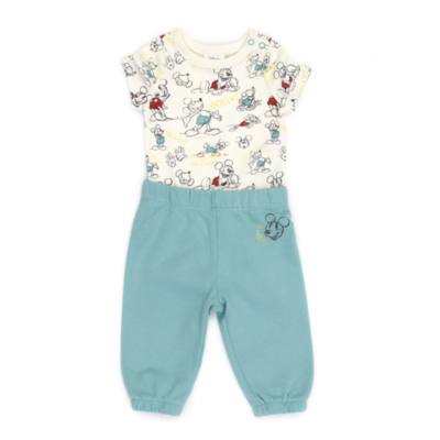 Disney Store Mickey Mouse Baby Bodysuit and Bottoms Set
