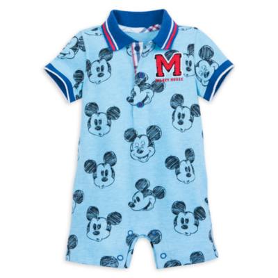 Disney Store Mickey Mouse Short Leg Baby Romper