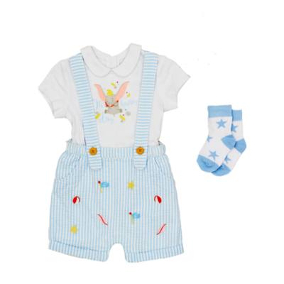 Disney Store - Dumbo - Set mit Latzhose, Oberteil und Socken f&uuml;r Babys
