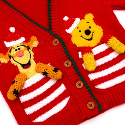 Disney Store Winnie the Pooh and Tigger Share the Magic Baby Christmas Cardigan