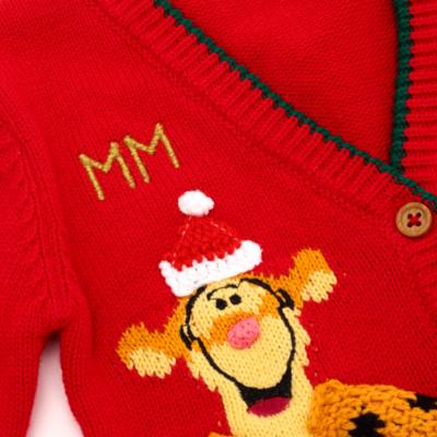 Disney Store Winnie the Pooh and Tigger Share the Magic Baby Christmas Cardigan