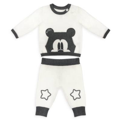 Mickey Mouse Baby Knitted Top and Bottoms Set