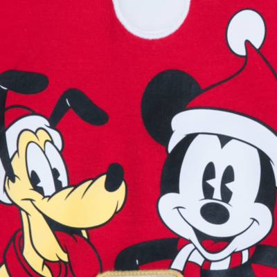 Disney Store Mickey and Pluto Holiday Cheer Baby Top and Bottoms Set