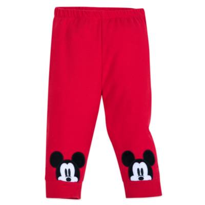 Disney Store Mickey and Pluto Holiday Cheer Baby Top and Bottoms Set
