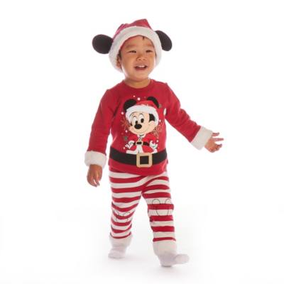 Mickey Mouse Holiday Cheer Baby Top and Bottoms Set