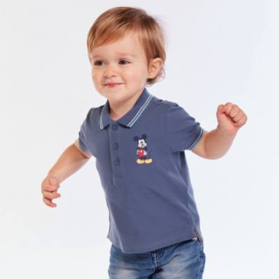 Disney Store - Micky Maus - Dunkelblaues Poloshirt f&uuml;r Babys & Kinder