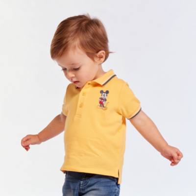 Disney Store Mickey Mouse Yellow Polo Shirt For Toddlers & Kids