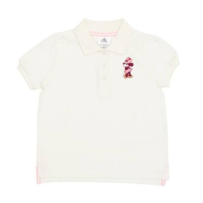Disney Store Minnie Mouse Cream Polo Shirt For Toddlers & Kids