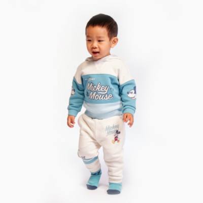 Disney Store Mickey Mouse Teal Hooded Sweatshirt For Toddlers & Kids