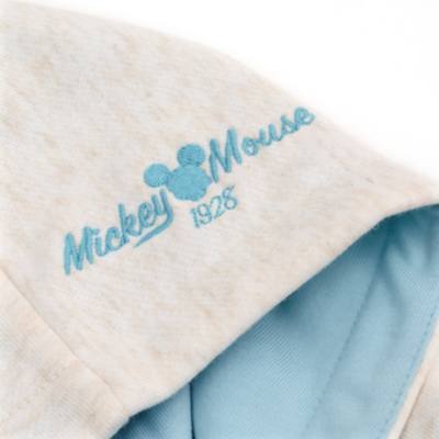 Disney Store Mickey Mouse Teal Hooded Sweatshirt For Toddlers & Kids