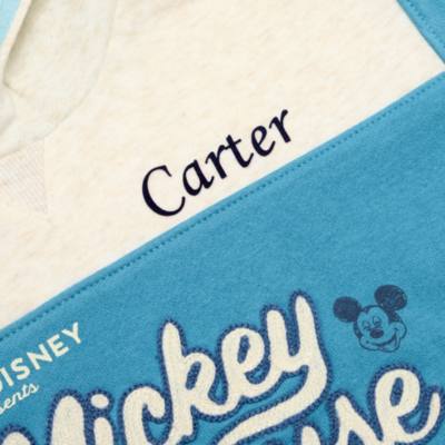 Disney Store Mickey Mouse Teal Hooded Sweatshirt For Toddlers & Kids