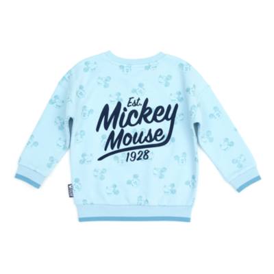Disney Store Mickey Mouse Teal Sweatshirt For Toddlers & Kids