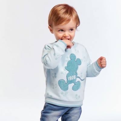 Disney Store Mickey Mouse Teal Sweatshirt For Toddlers & Kids