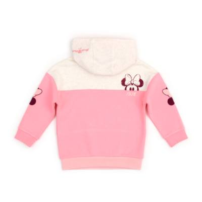 Disney Store Minnie Mouse Pink Hooded Sweatshirt For Toddlers & Kids