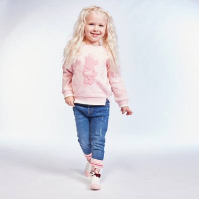 Disney Store Minnie Mouse Pink Sweatshirt For Toddlers & Kids