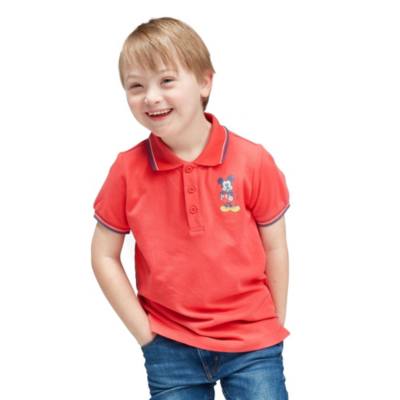 Disney Store Mickey Mouse Red Polo Shirt For Toddlers & Kids