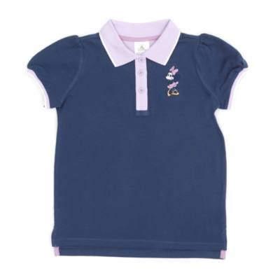 Disney Store Minnie Mouse Violet Polo Shirt For Toddlers & Kids