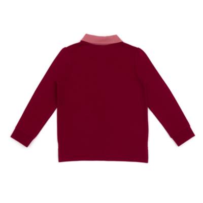 Disney Store Minnie Mouse Long Sleeve Burgundy Polo Shirt For Toddlers & Kids