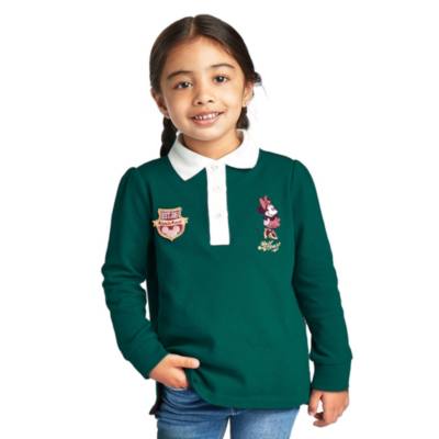 Polo infantil verde Minnie Mouse de manga larga, Disney Store