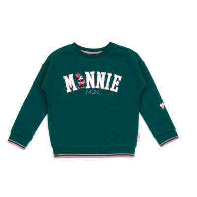 Disney Store - Minnie Maus - Gr&uuml;nes Sweatshirt f&uuml;r Babys & Kinder
