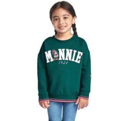Disney Store - Minnie Maus - Gr&uuml;nes Sweatshirt f&uuml;r Babys & Kinder