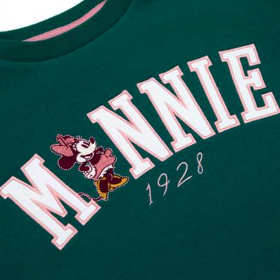Disney Store - Minnie Maus - Gr&uuml;nes Sweatshirt f&uuml;r Babys & Kinder