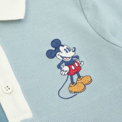 Disney Store Mickey Mouse Blue Long Sleeve Polo Shirt For Toddlers & Kids