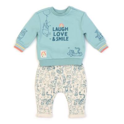 Disney Store - Winnie Puuh und Freunde - Set aus Sweatshirt und Hose f&uuml;r Babys mit Slogan