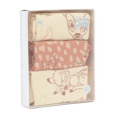 Disney Store Bambi and Thumper Baby Bodysuits, Set of 3