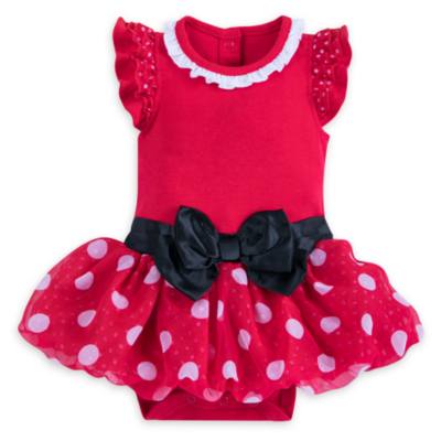 Pelele-vestido rojo de Minnie para beb&eacute;
