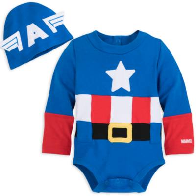 Captain America - Kost&uuml;m-Body f&uuml;r Babys
