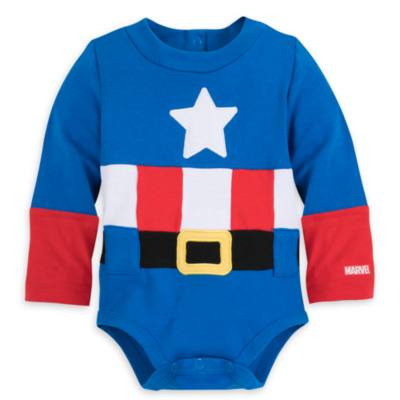 Captain America - Kost&uuml;m-Body f&uuml;r Babys