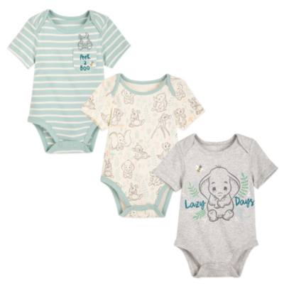 Dumbo, Bambi and Simba Baby Body Suits, Set of 3