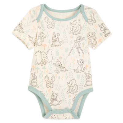 Dumbo, Bambi and Simba Baby Body Suits, Set of 3