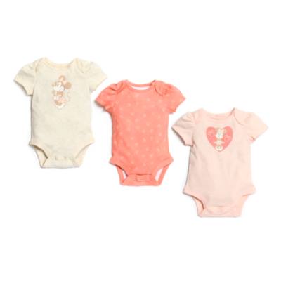 Disney Store Minnie Mouse Baby Body Suits, Set of 3